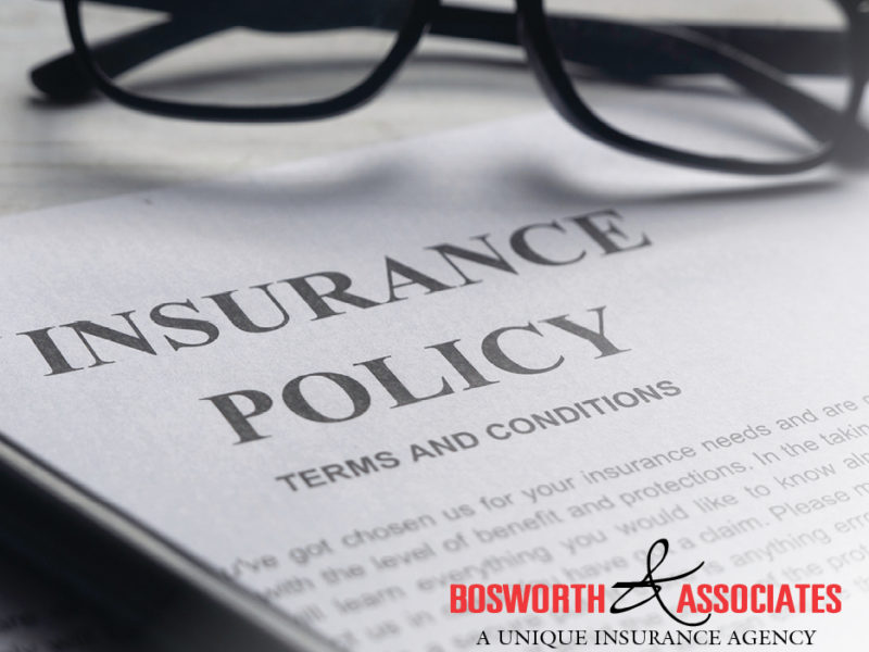 insurance policy Bosworth & Associates Tyler TX