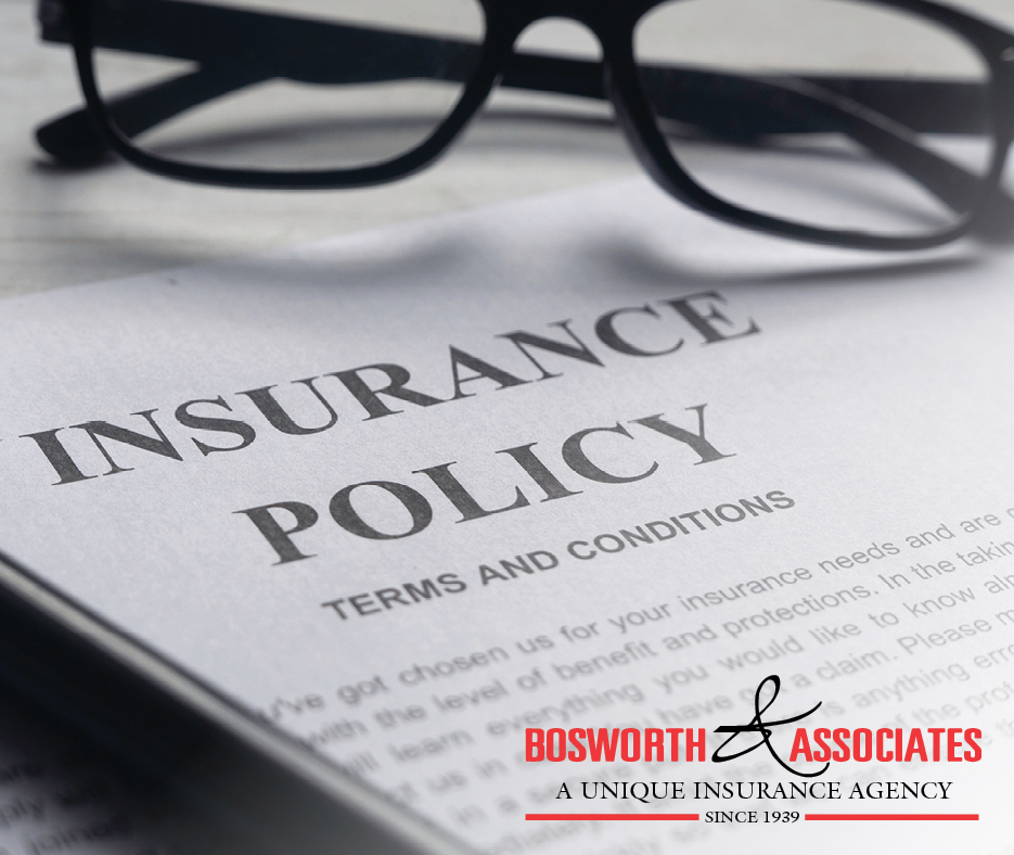 insurance policy Bosworth & Associates Tyler TX