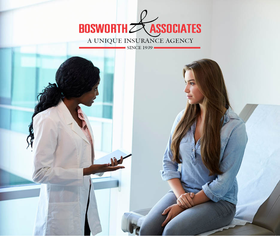 a girl at a doctor's appointment, Bosworth $ Associates agency, Tyler, TX